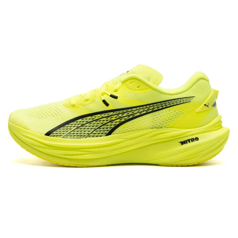 Puma Deviate Nitro 3 Running Shoes Cushioning and Breathable Men&#39;s, Color: Yellow, Shoe Size: 39