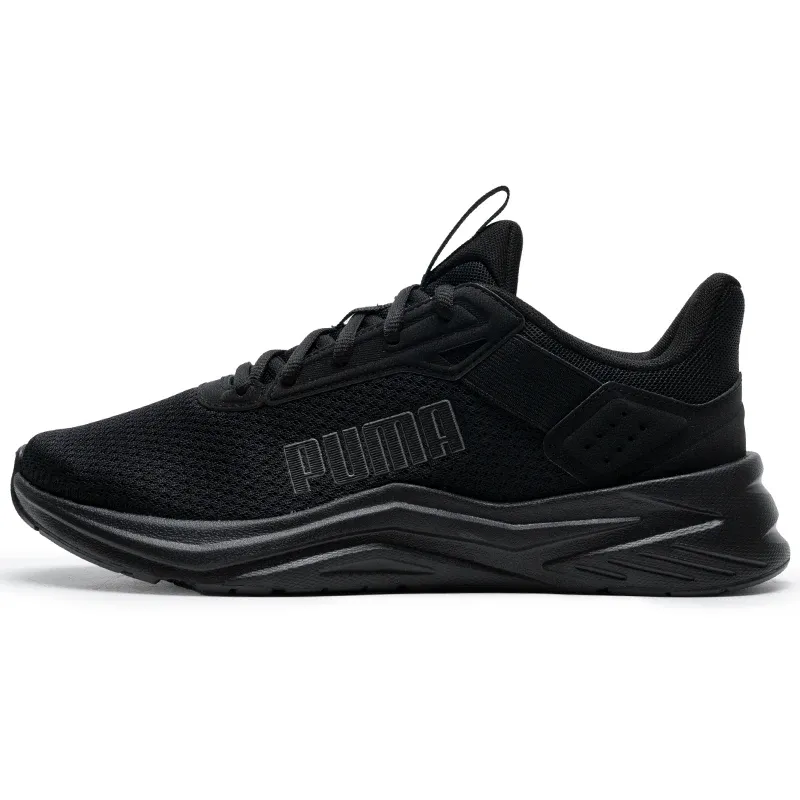 Puma Ftr Wave Running Shoes Cushioning Breathable Men&#39;s and Women&#39;s, Color: black, Shoe Size: 38.5