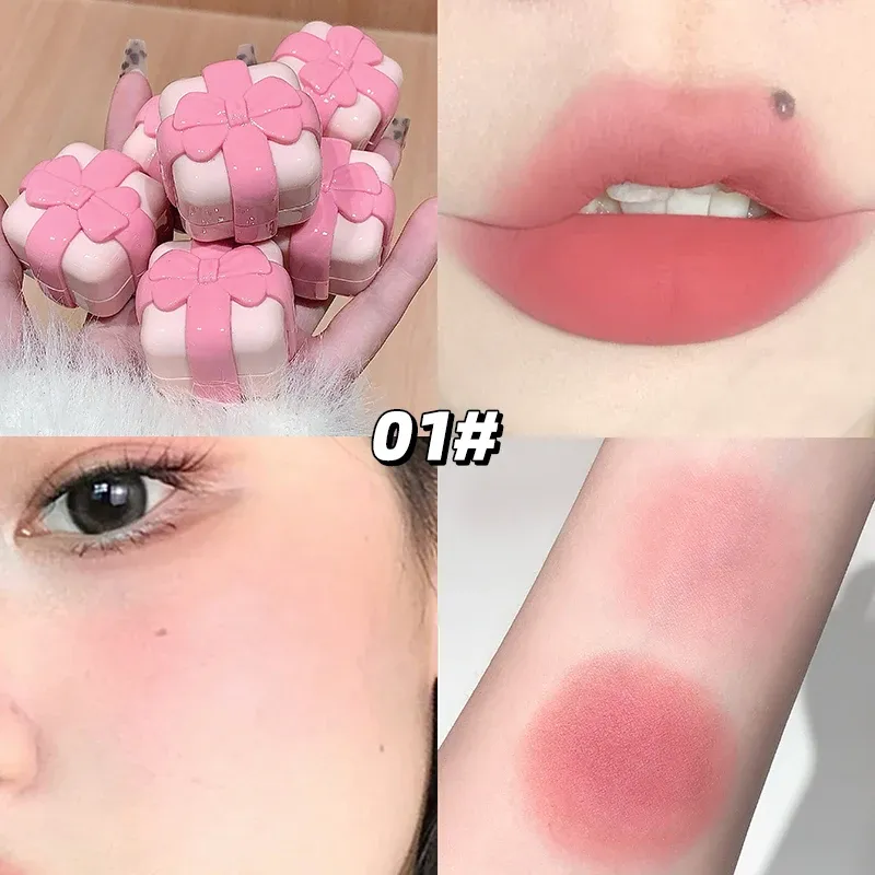 Gege Bear Velvet Matte Lip and Cheek Balm, Versatile Two-in-One Lip, Color: GX1377-1