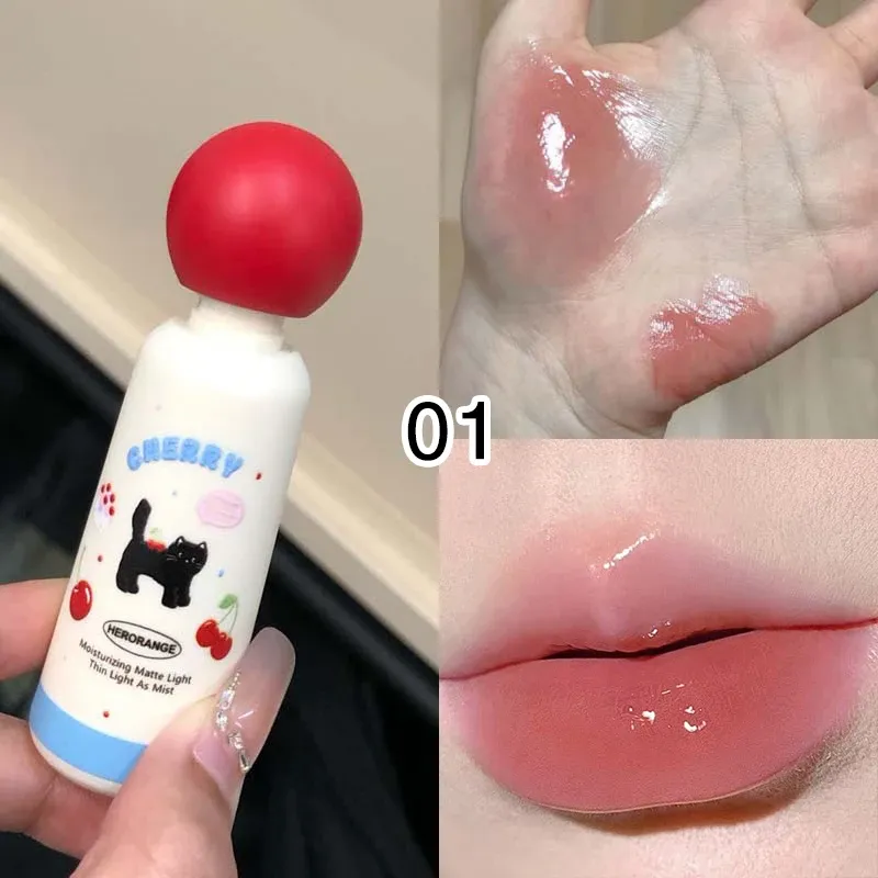 HERORANGE Meow Whisper Mirror Lip Gloss - Moisturizing Long-Lasting,, Color: 1