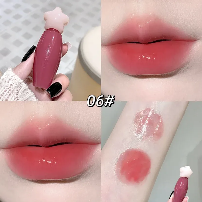 Gege bear Water Gloss Lip Gloss Moisturizing Water Gloss Mirror, Color: GX1328-6