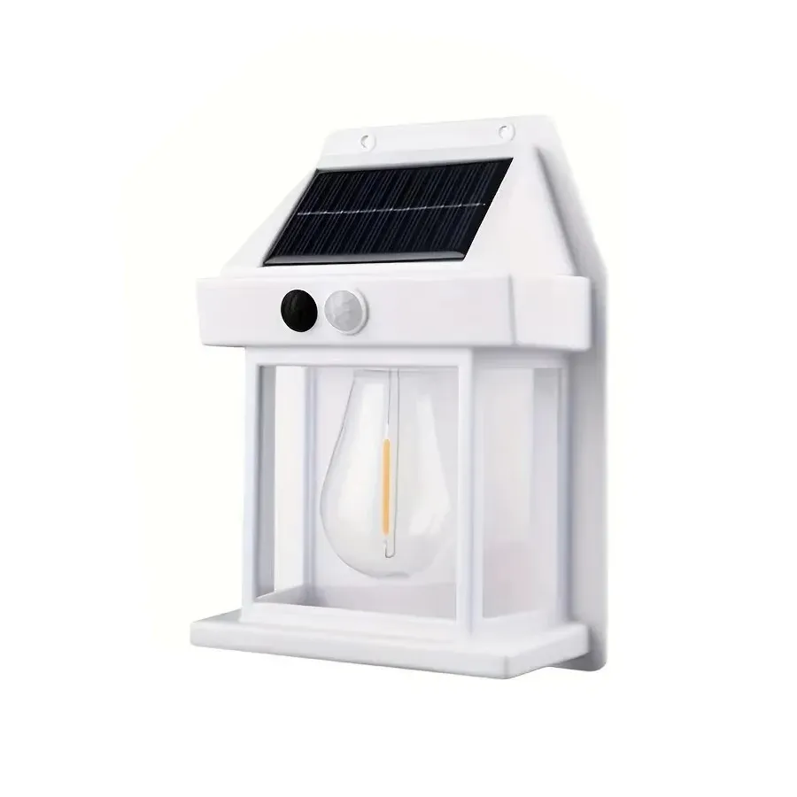Powerful Outdoor Solar Lamp Garden Solar Powered Streetlight Outdoor, Emitting Color: S-56White