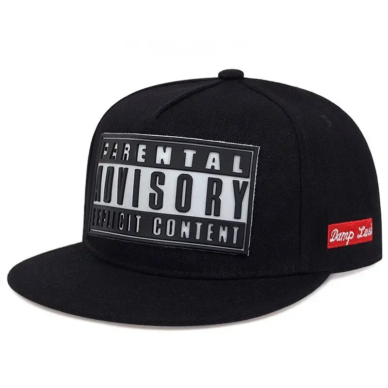 ( TRADE 1 ) TEAM PARENTAL ADVISORY activewear - LOGO SNAP BACK ADJUSTABLE w/ black &amp; white colors OPTION 7