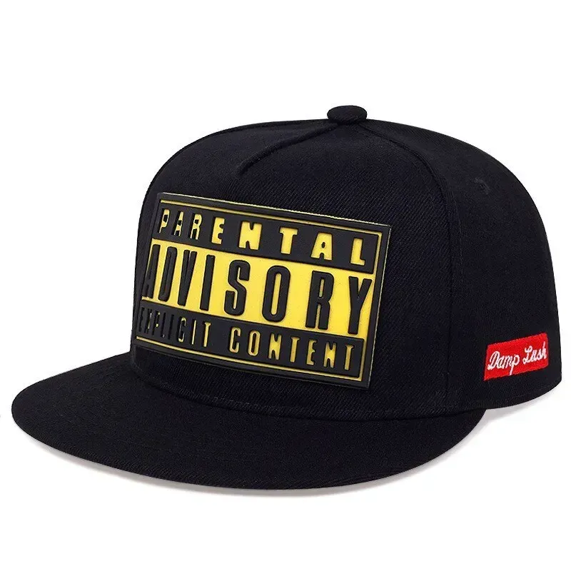 ( TRADE 1 ) TEAM PARENTAL ADVISORY activewear - LOGO SNAP BACK ADJUSTABLE w/ black &amp; yellow colors OPTION 6