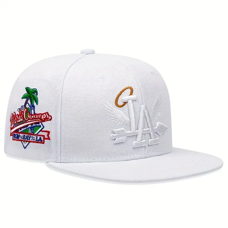 ( TRADE 2 ) TEAM LOS ANGELES activewear - LOGO SNAP BACK ADJUSTABLE w/ white OPTION 1