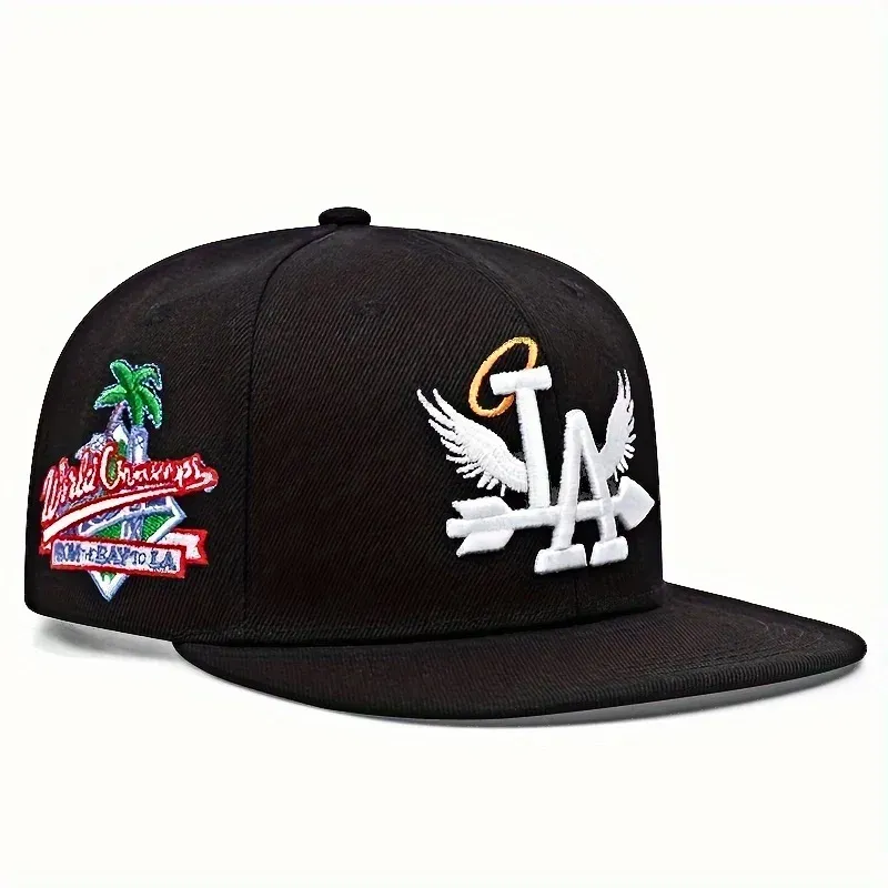 ( TRADE 2 ) TEAM LOS ANGELES activewear - LOGO SNAP BACK ADJUSTABLE w/ black colors OPTION 3