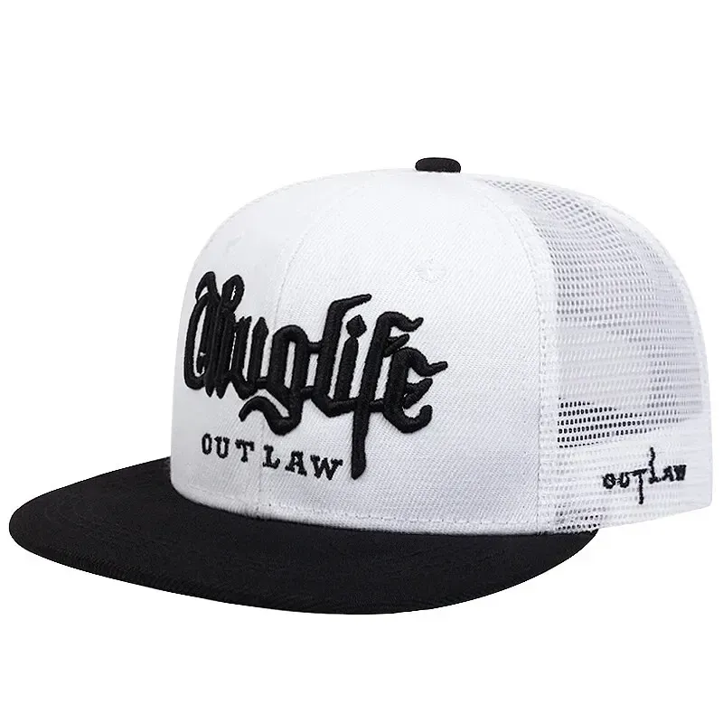 ( TRADE 3 ) TEAM THUG LIFE activewear - LOGO SNAP BACK ADJUSTABLE w/ white mesh colors OPTION 11