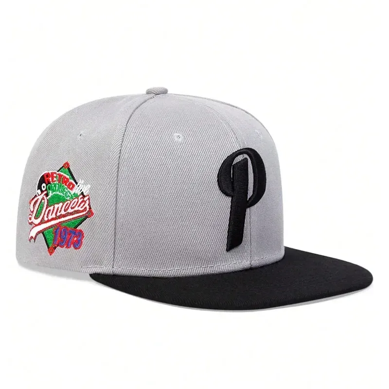 ( TRADE 7 ) P LETTER X activewear - LOGO SNAP BACK ADJUSTABLE w/ grey &amp; black colors OPTION 5