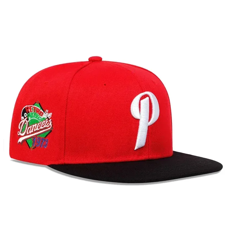 ( TRADE 7 ) P LETTER X activewear - LOGO SNAP BACK ADJUSTABLE w/ red &amp; black colors OPTION 6