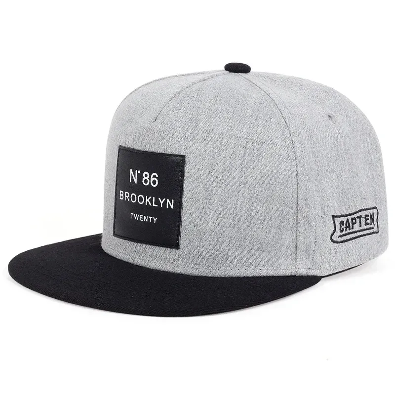 ( TRADE 9 ) 86 B LYN CAP activewear - LOGO SNAP BACK ADJUSTABLE w/ grey &amp; black colors OPTION 1