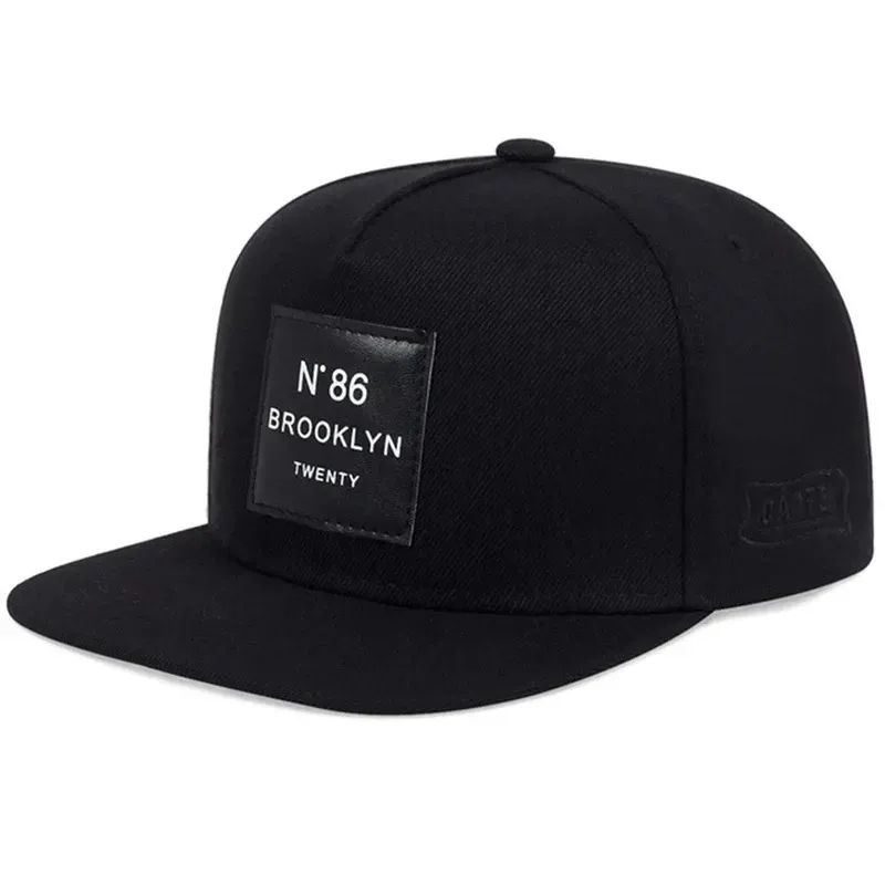 ( TRADE 9 ) 86 B LYN CAP activewear - LOGO SNAP BACK ADJUSTABLE w/ dark black colors OPTION 4
