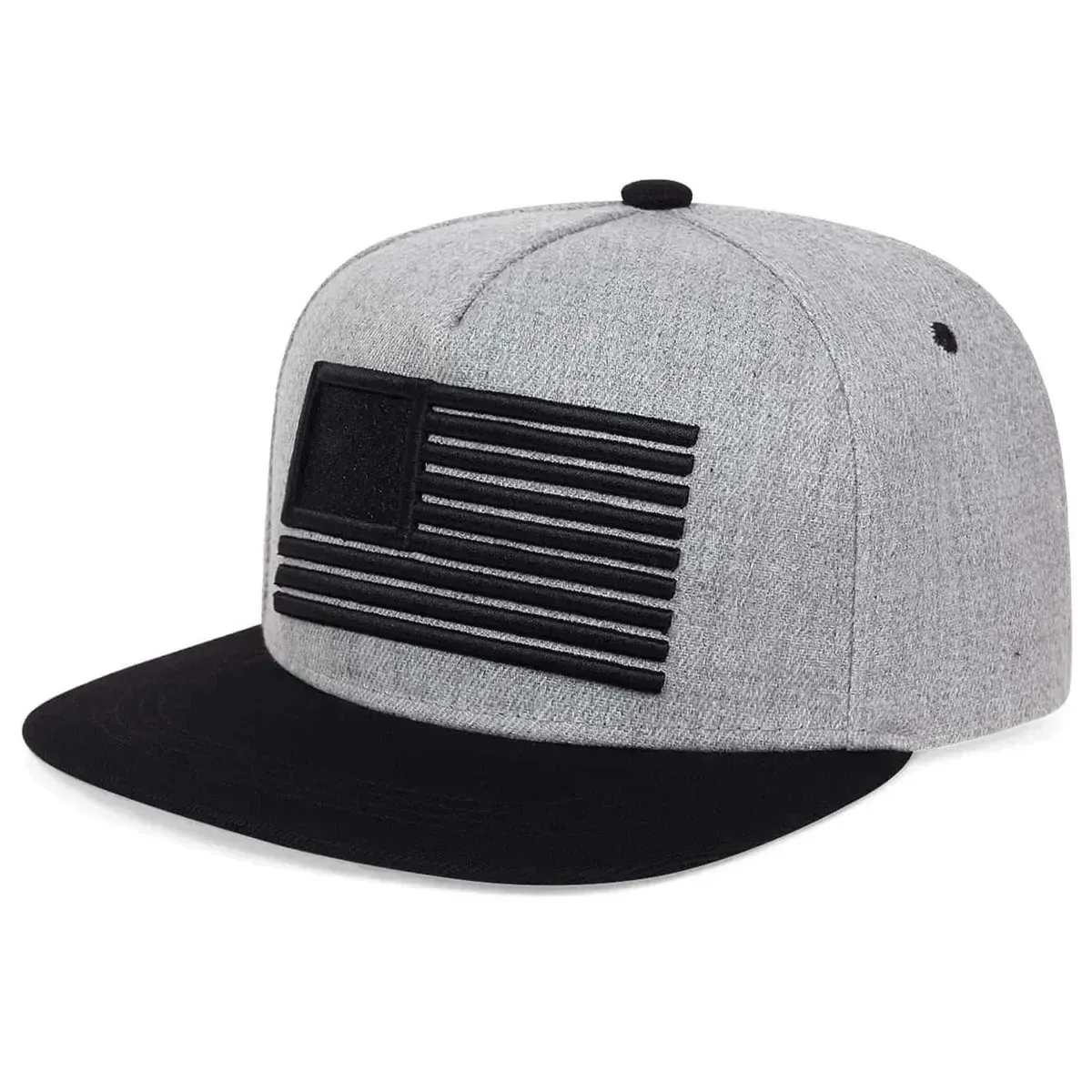 ( TRADE 11 ) 50 STARS activewear - LOGO SNAP BACK ADJUSTABLE w/ grey &amp; black colors OPTION 2