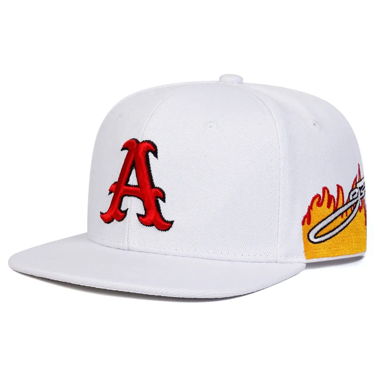 ( TRADE 16) A LETTER activewear - LOGO SNAP BACK ADJUSTABLE w/ white &amp; red colors OPTION 1