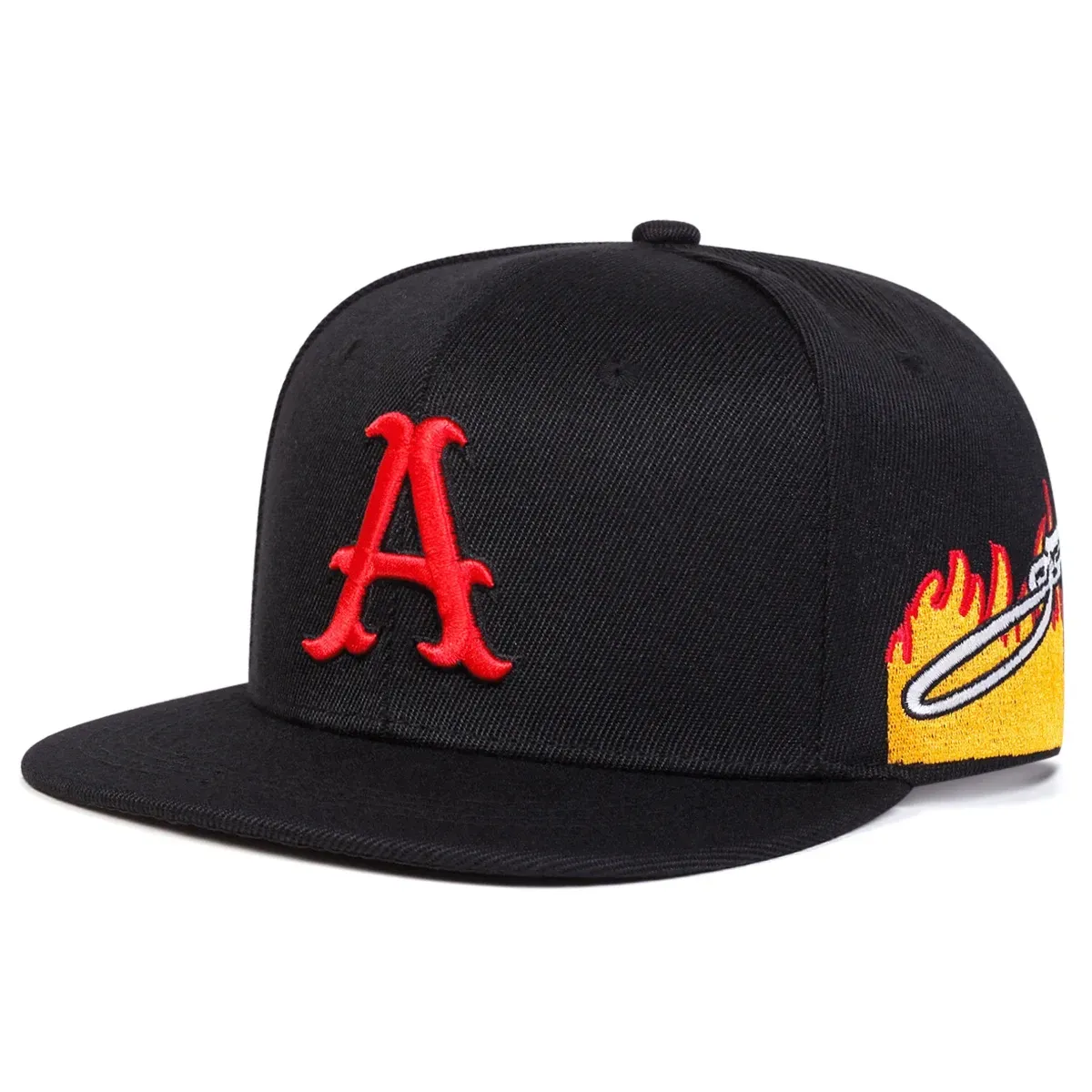 ( TRADE 16) A LETTER activewear - LOGO SNAP BACK ADJUSTABLE w/ black &amp; red colors OPTION 3