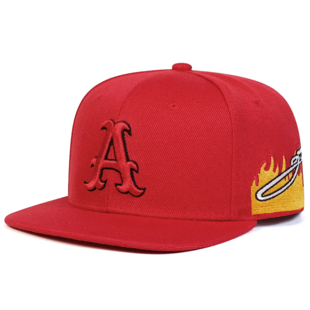 ( TRADE 16) A LETTER activewear - LOGO SNAP BACK ADJUSTABLE w/ red &amp; yellow colors OPTION 4