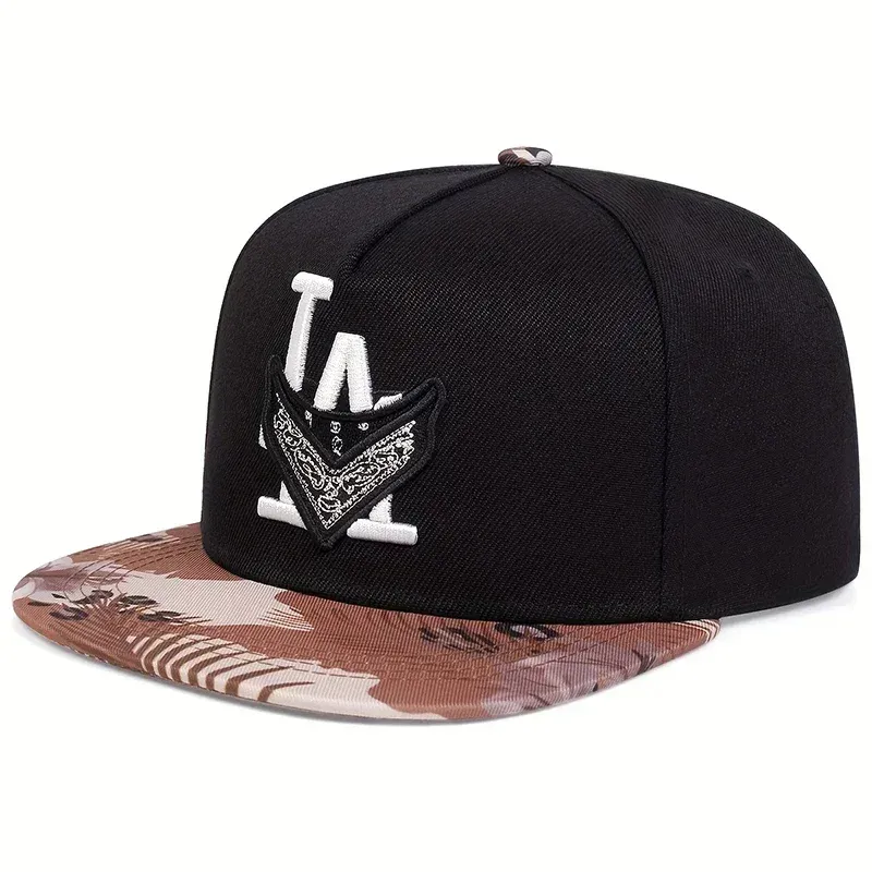 ( TRADE 17) OUTDOOR LOS ANGELES activewear - LOGO SNAP BACK ADJUSTABLE w/ black &amp; brown colors OPTION 7