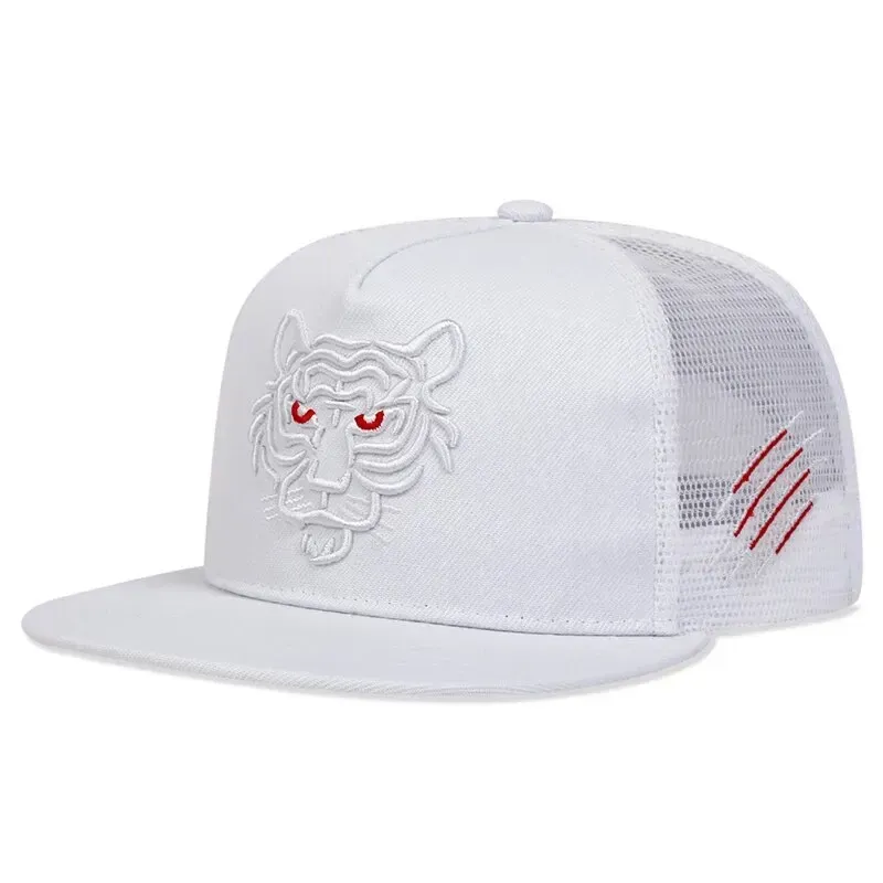 ( TRADE 24) TIGER NET activewear - LOGO SNAP BACK ADJUSTABLE w/ white &amp; red colors OPTION 1