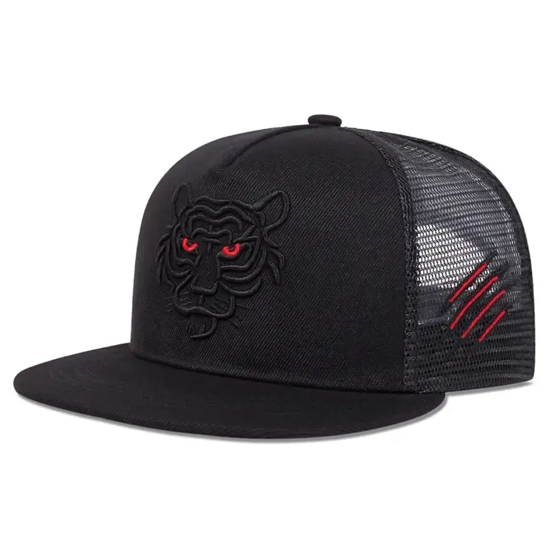 ( TRADE 24) TIGER NET activewear - LOGO SNAP BACK ADJUSTABLE w/ black &amp; red colors OPTION 2