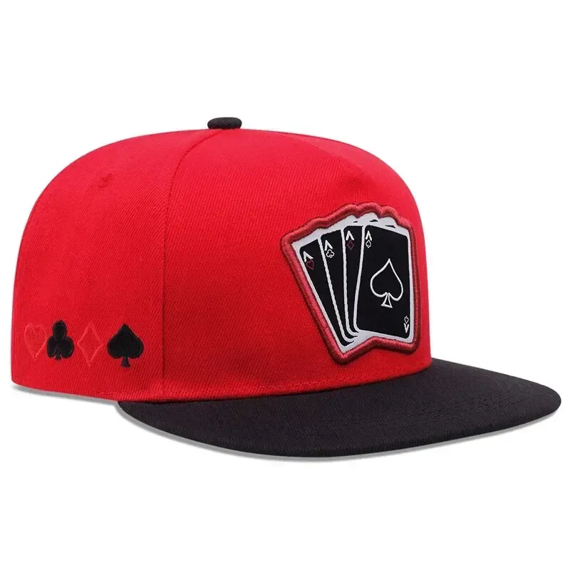 ( TRADE 28) ACE PLUS PLUS activewear - LOGO SNAP BACK ADJUSTABLE w/ red black &amp; white colors OPTION 2