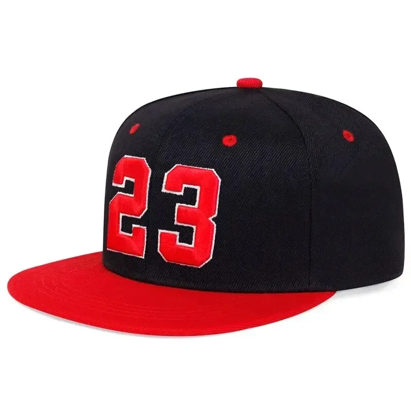 ( TRADE 31) TWENTY THREE activewear - LOGO SNAP BACK ADJUSTABLE w/ black red &amp; red brim colors OPTION 1