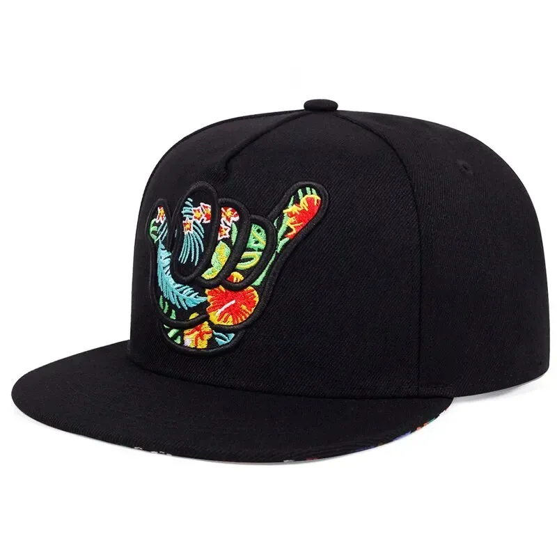 ( TRADE 35) ARTIST COLLECT activewear - LOGO SNAP BACK ADJUSTABLE w/ black with hand print colors OPTION 1