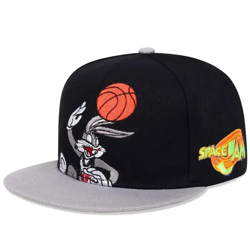 ( TRADE 37) SPACE JAM activewear - LOGO SNAP BACK ADJUSTABLE w/ black colors OPTION 1