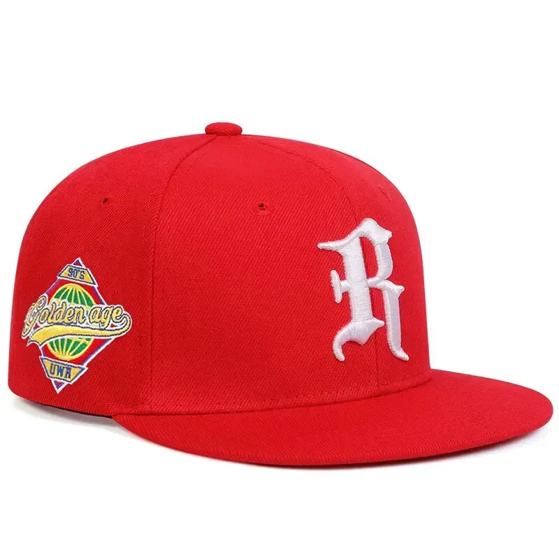 ( TRADE 42) R WORD GOTHIC activewear - LOGO SNAP BACK ADJUSTABLE w/ RED AND WHITE colors OPTION 3