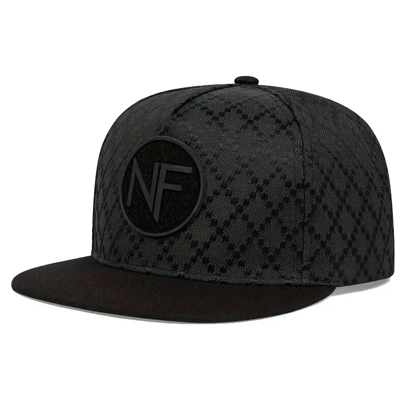 ( TRADE 43) PLAID NF activewear - LOGO SNAP BACK ADJUSTABLE w/ black colors OPTION 3