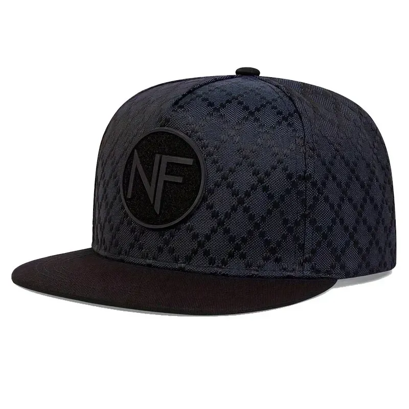( TRADE 43) PLAID NF activewear - LOGO SNAP BACK ADJUSTABLE w/ navy colors OPTION 5