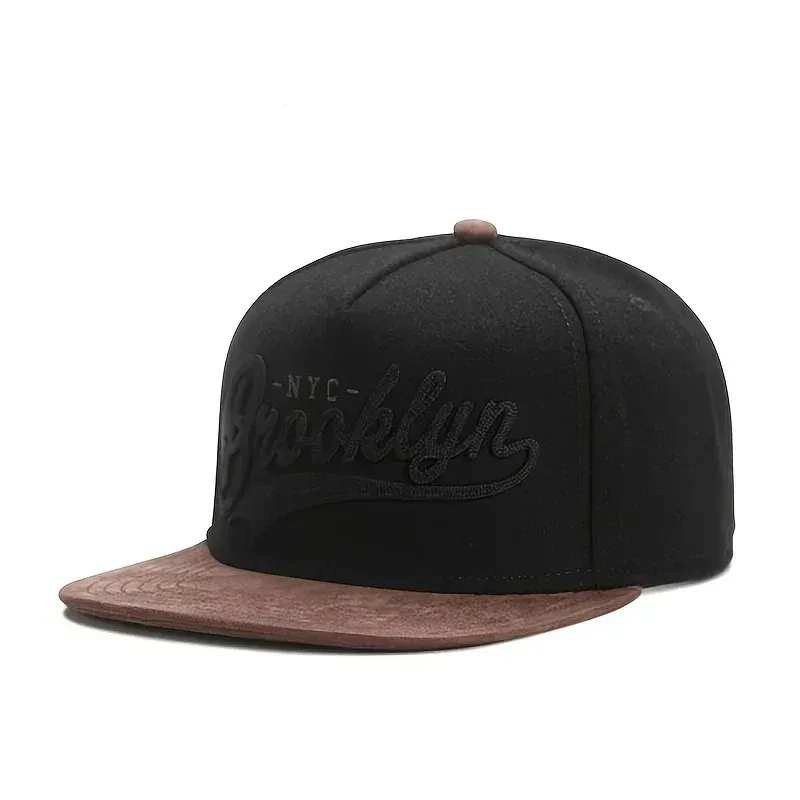 ( TRADE 50) CLASSIC B LYN activewear - LOGO SNAP BACK ADJUSTABLE w/ black &amp; dark bark brown colors OPTION 3