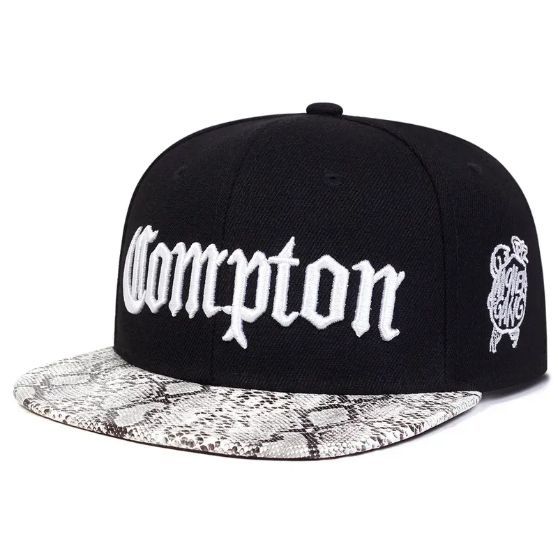 ( TRADE 51) CALI MONRY GANG activewear - LOGO SNAP BACK ADJUSTABLE w/ white black &amp; black brim colors OPTION 3