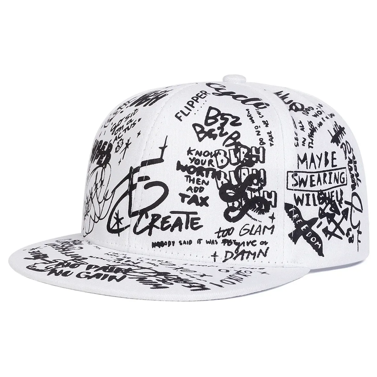 ( TRADE 52) CALI MONRY GANG activewear - LOGO SNAP BACK ADJUSTABLE w/ white &amp; black colors OPTION 1