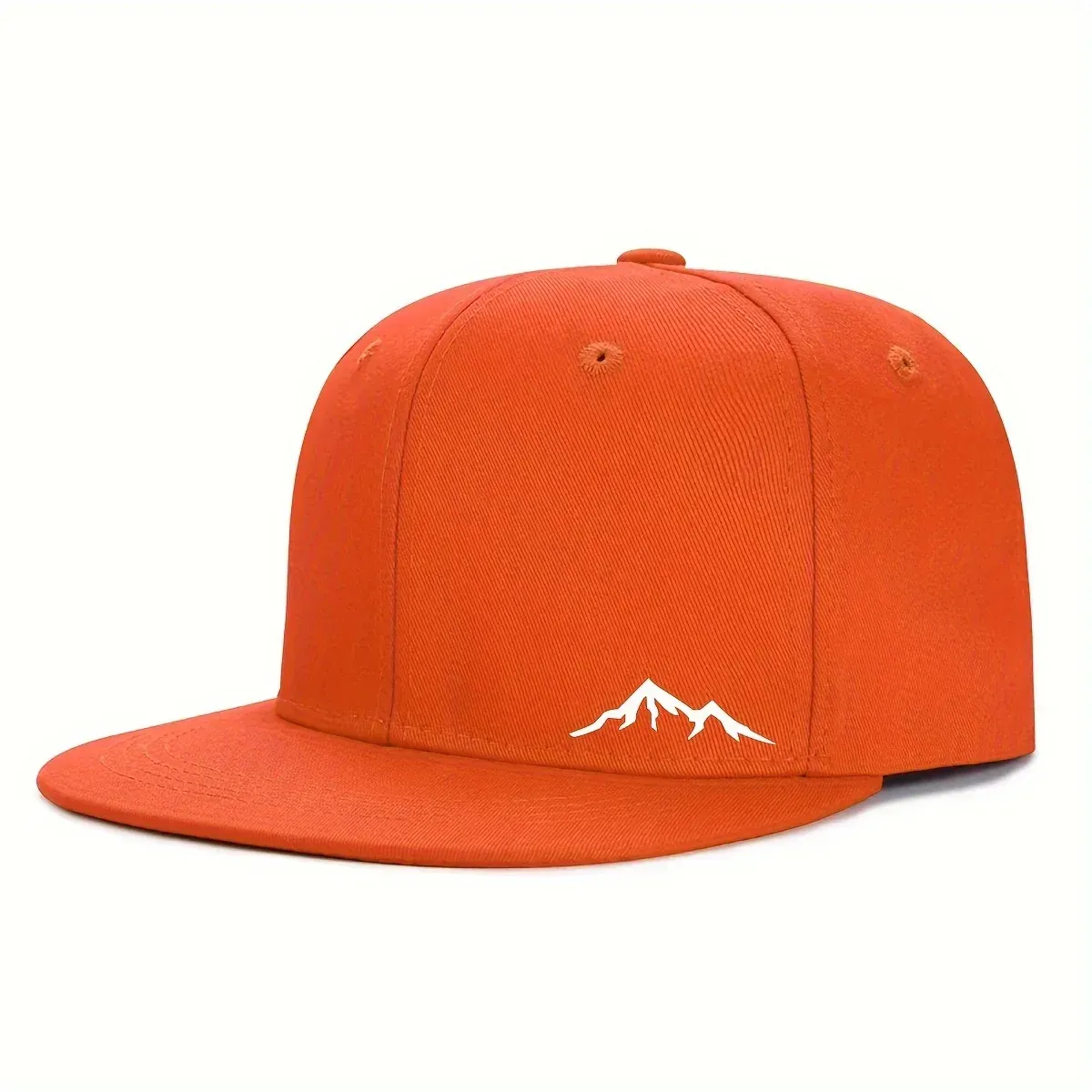 ( TRADE 55) SUNRISE MOUNTAIN PEAK activewear - LOGO SNAP BACK ADJUSTABLE w/ orange red OPTION 3