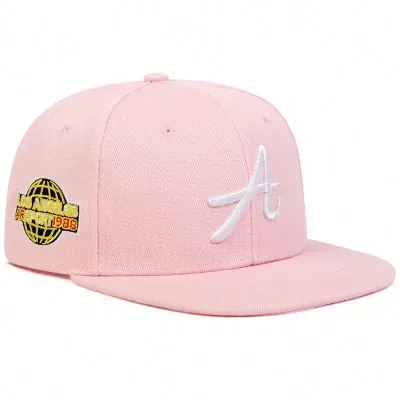 ( TRADE 58) 1988 SPORT CAPITAL activewear - LOGO SNAP BACK ADJUSTABLE w/ pink &amp; white OPTION 2