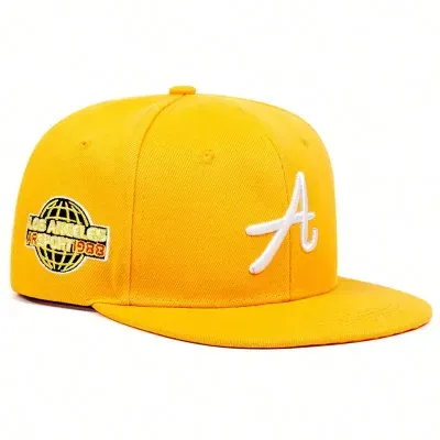 ( TRADE 58) 1988 SPORT CAPITAL activewear - LOGO SNAP BACK ADJUSTABLE w/ yellow &amp; white OPTION 5