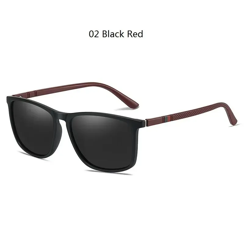 ( TRADE 02 ) VINTAGE SQUARE eyewear - SUNGLASSES  w/ black &amp; red colors OPTION 2