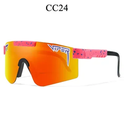 ( TRADE 03 ) VIPER CYCLING eyewear - SUNGLASSES  w/ pink orange &amp; black colors OPTION 4