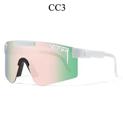 ( TRADE 03 ) VIPER CYCLING eyewear - SUNGLASSES  w/ pink green &amp; white colors OPTION 3