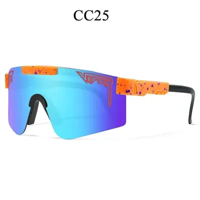 ( TRADE 03 ) VIPER CYCLING eyewear - SUNGLASSES  w/ blue purple orange &amp; red OPTION 7