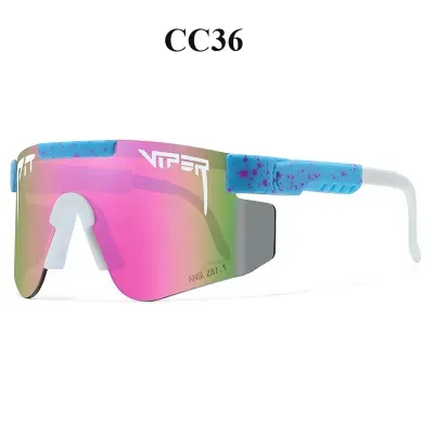 ( TRADE 03 ) VIPER CYCLING eyewear - SUNGLASSES  w/ light pink purple green white black &amp; blue OPTION 12