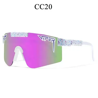 ( TRADE 03 ) VIPER CYCLING eyewear - SUNGLASSES  w/ purple green navy blue &amp; white OPTION 21