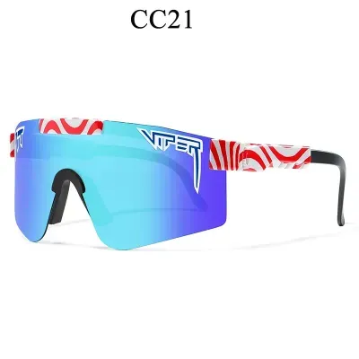 ( TRADE 03 ) VIPER CYCLING eyewear - SUNGLASSES  w/ royal blue light blue white red &amp; black OPTION 29