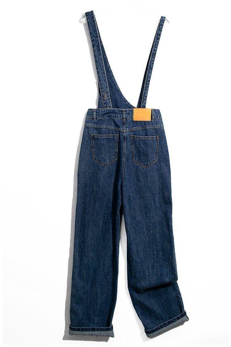 ( TRADE 4 ) DENIM JEANS activewear - STRAP SUSPENDERS w/ BLUE color OPTION 1