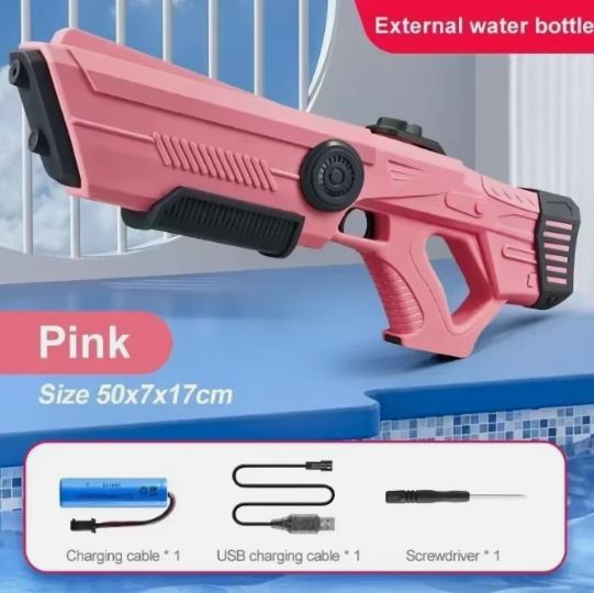 ( TRADE 6 ) AUTOMATIC HIGH FILTER squirt guns - WATER GUNS w/ PINK color OPTION 1