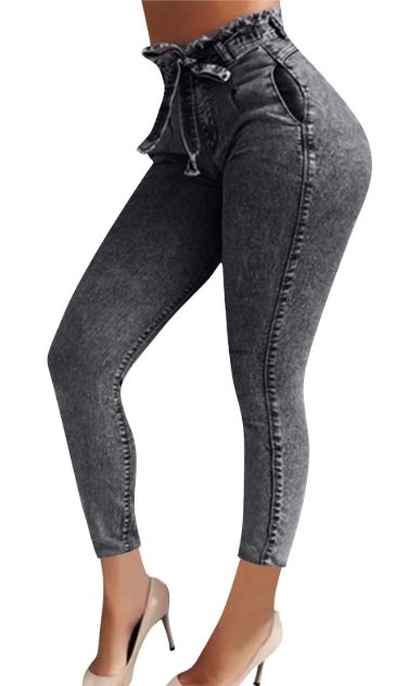 ( TRADE 3 ) BELT JEANS activewear - TASSELS w/ gray color OPTION 1