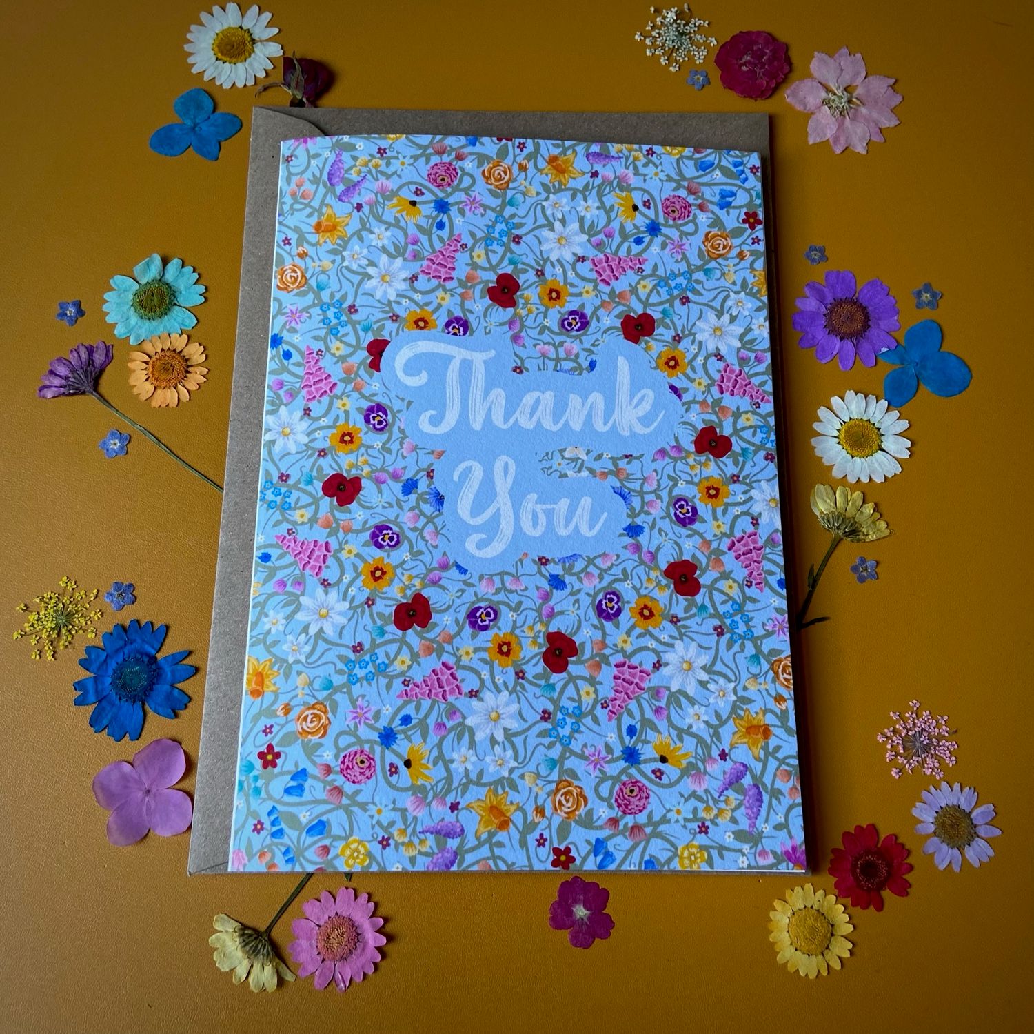 Wildflower Thank You Card