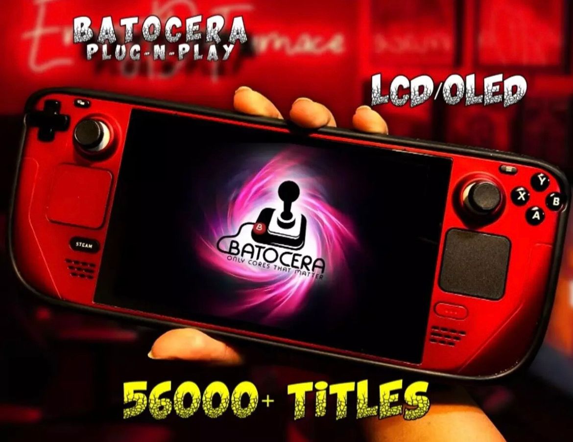 25000 Retro Games - Steam Deck Batocera Micro SD Card