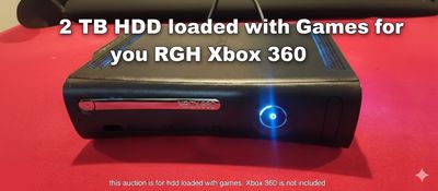 2TB External HDD for Xbox 360 RGH/JTAG – Fully Loaded – Plug &amp; Play