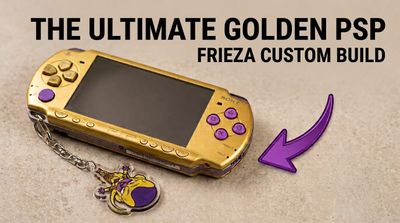 Custom Golden Frieza Edition Sony PSP 2000 | Fully Modded &amp; Loaded with Games | 128GB