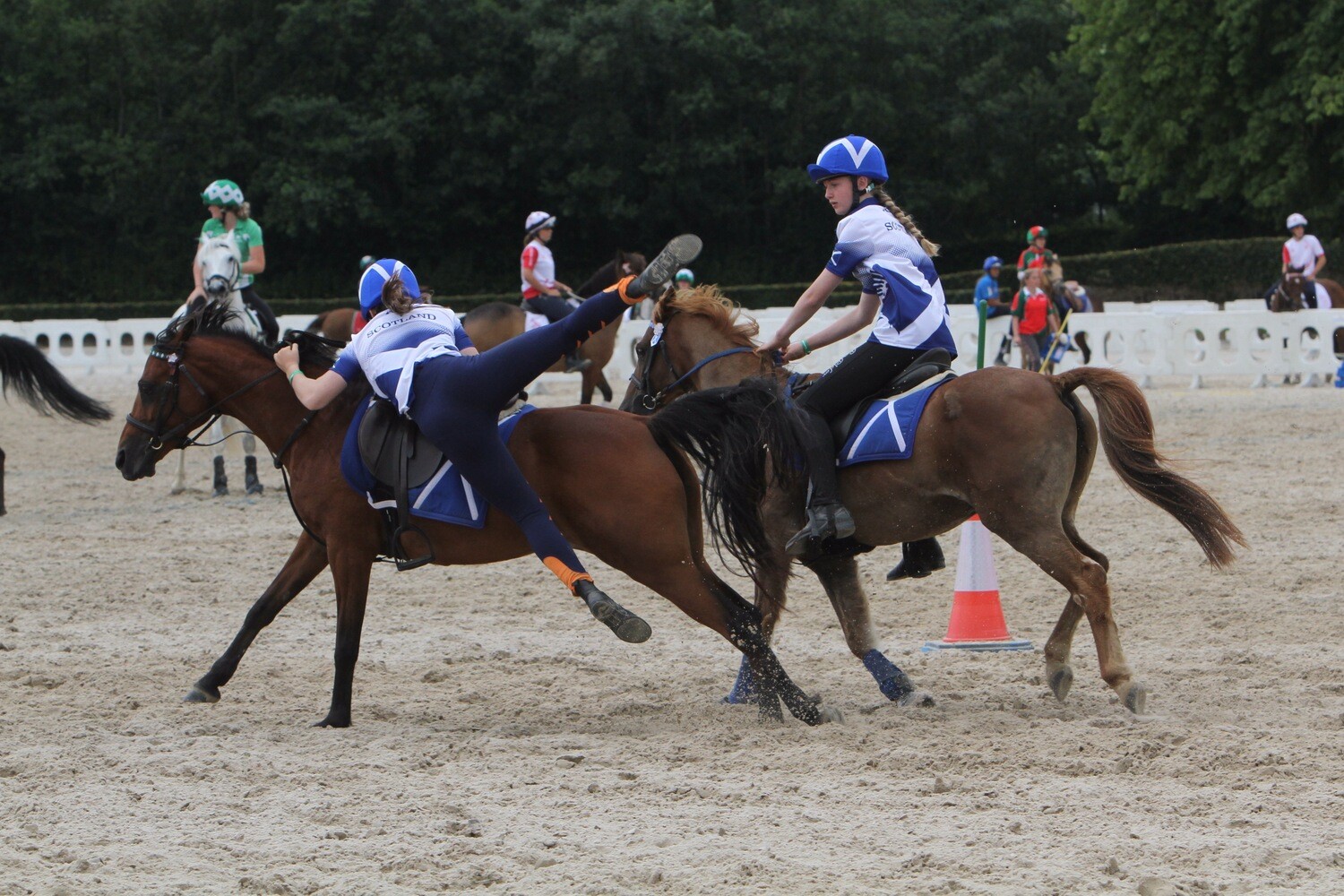 Pony Club vault-on clinic